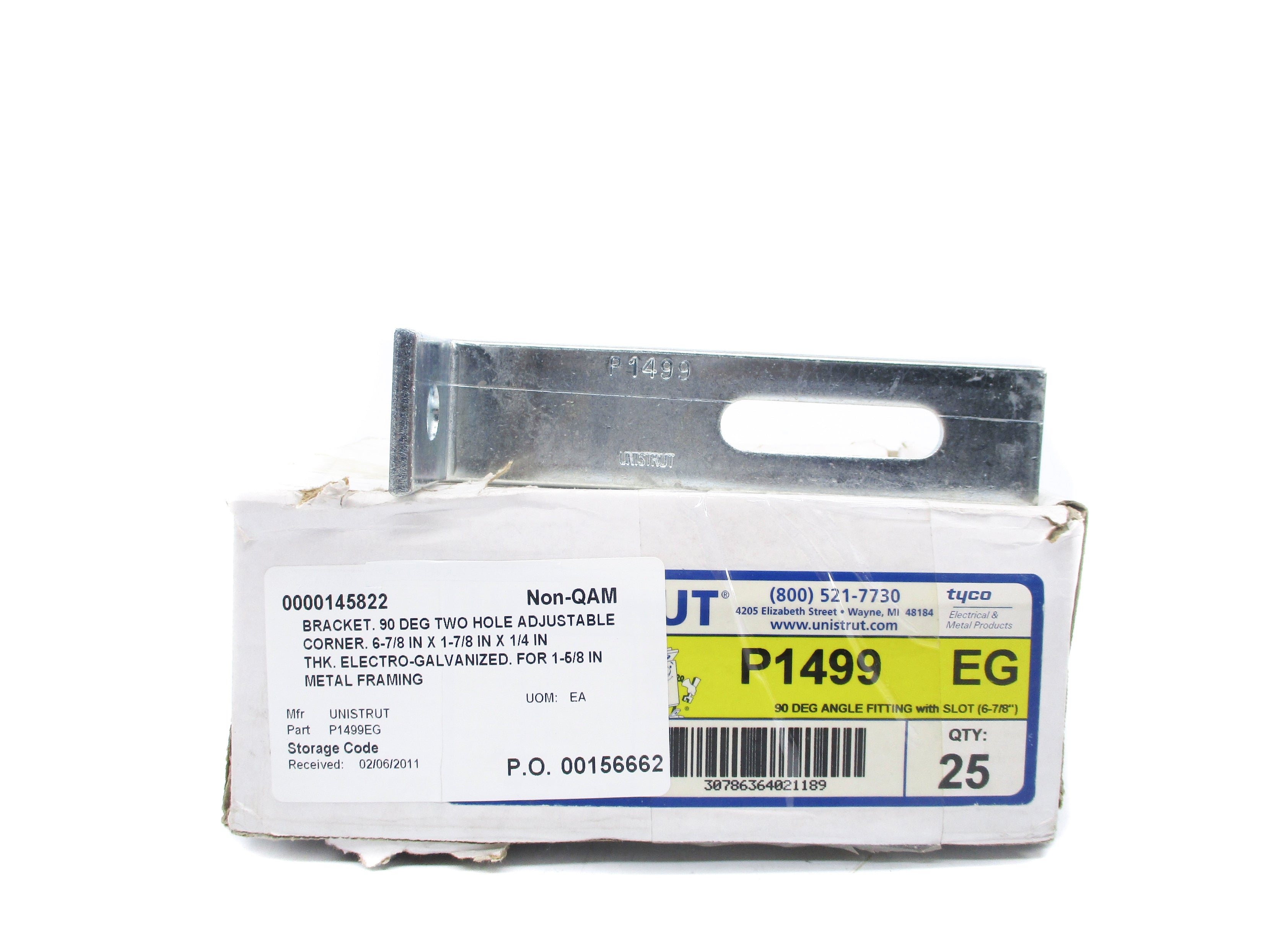 UNISTRUT P1499 (PKG OF 25) NSMP