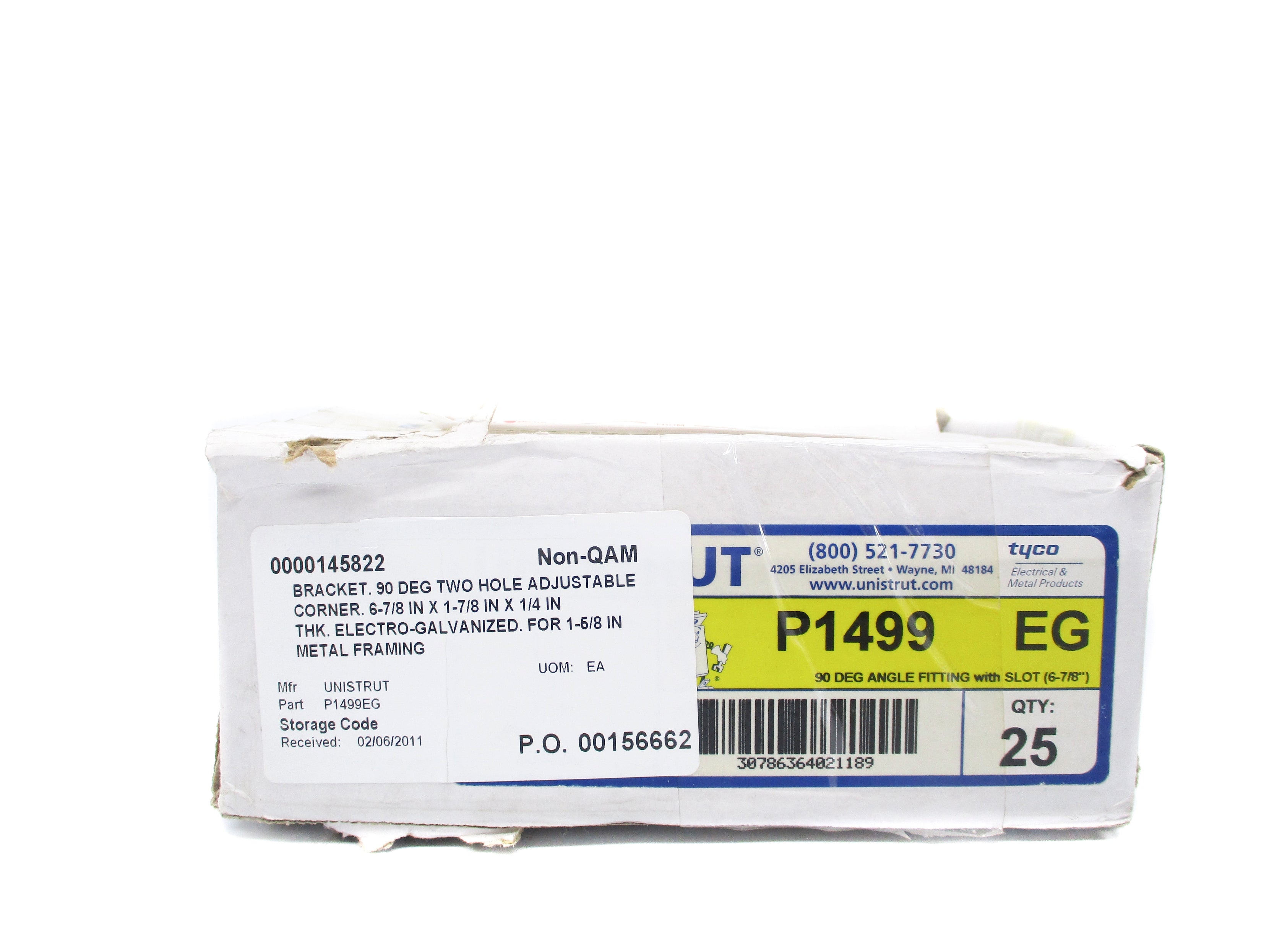 UNISTRUT P1499 (PKG OF 25) NSMP