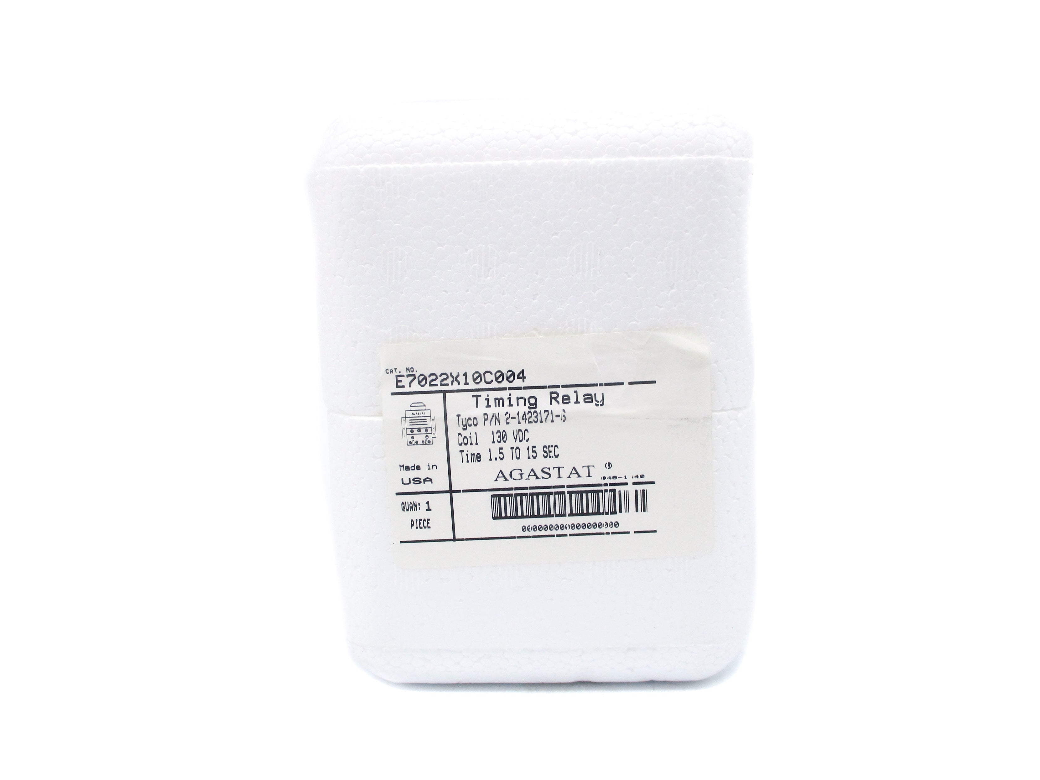 AGASTAT E7022X10C004 1.5-15SEC 130VDC NSMP