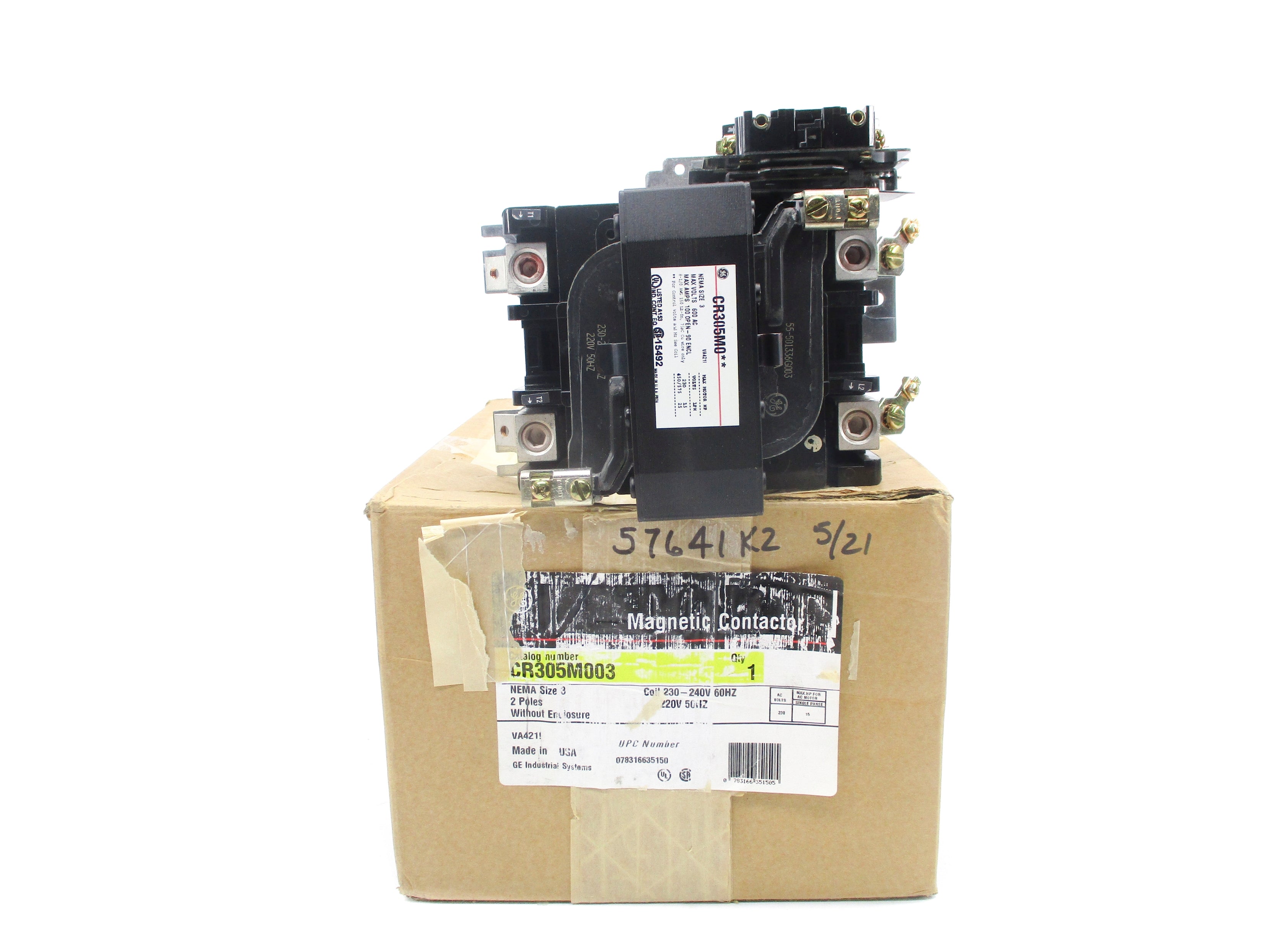 GENERAL ELECTRIC CR305M003 240V NSMP