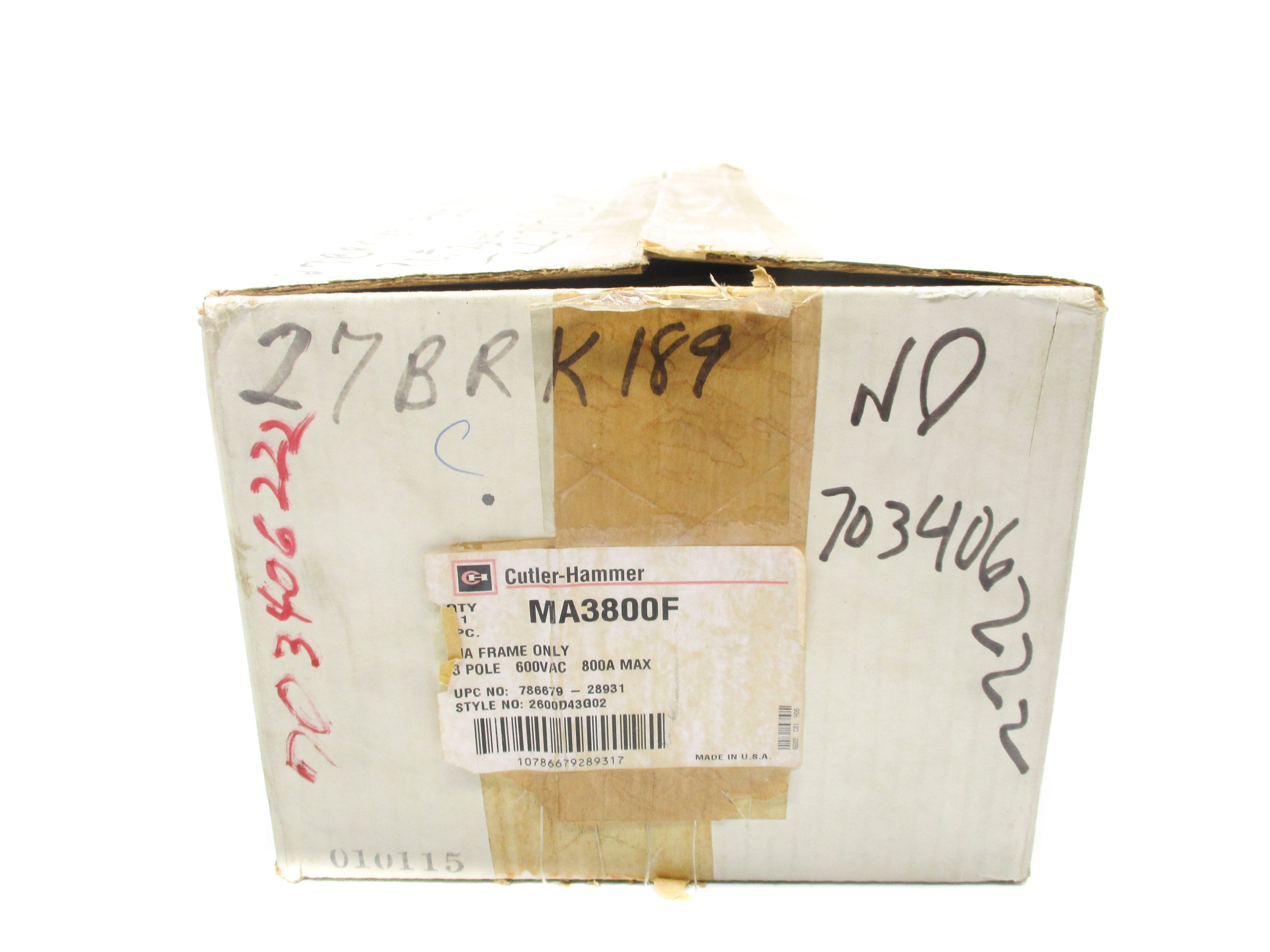 CUTLER HAMMER MA3800F 800A 600VAC NSMP