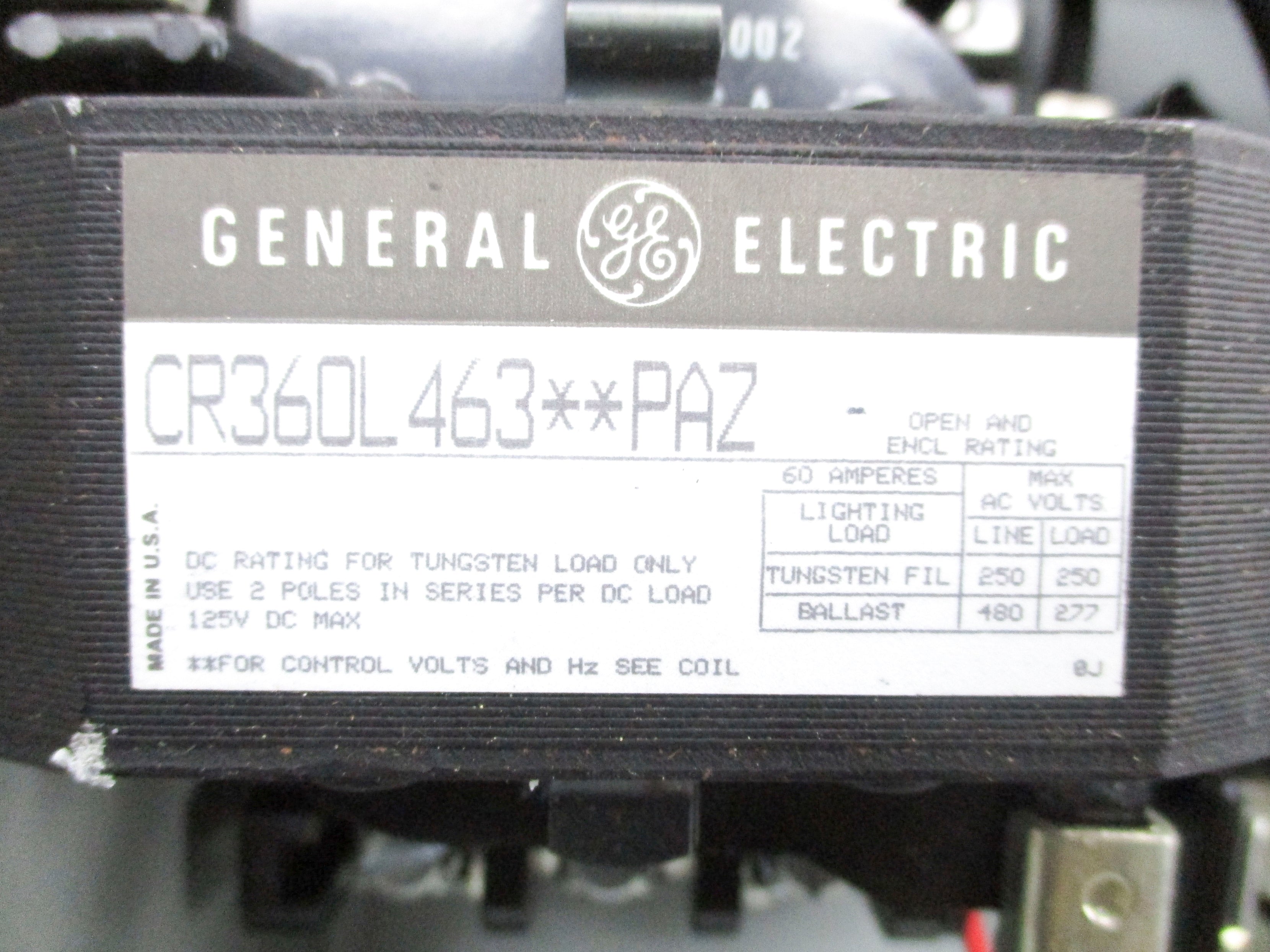 GENERAL ELECTRIC CR360L463**PAZ NSNP