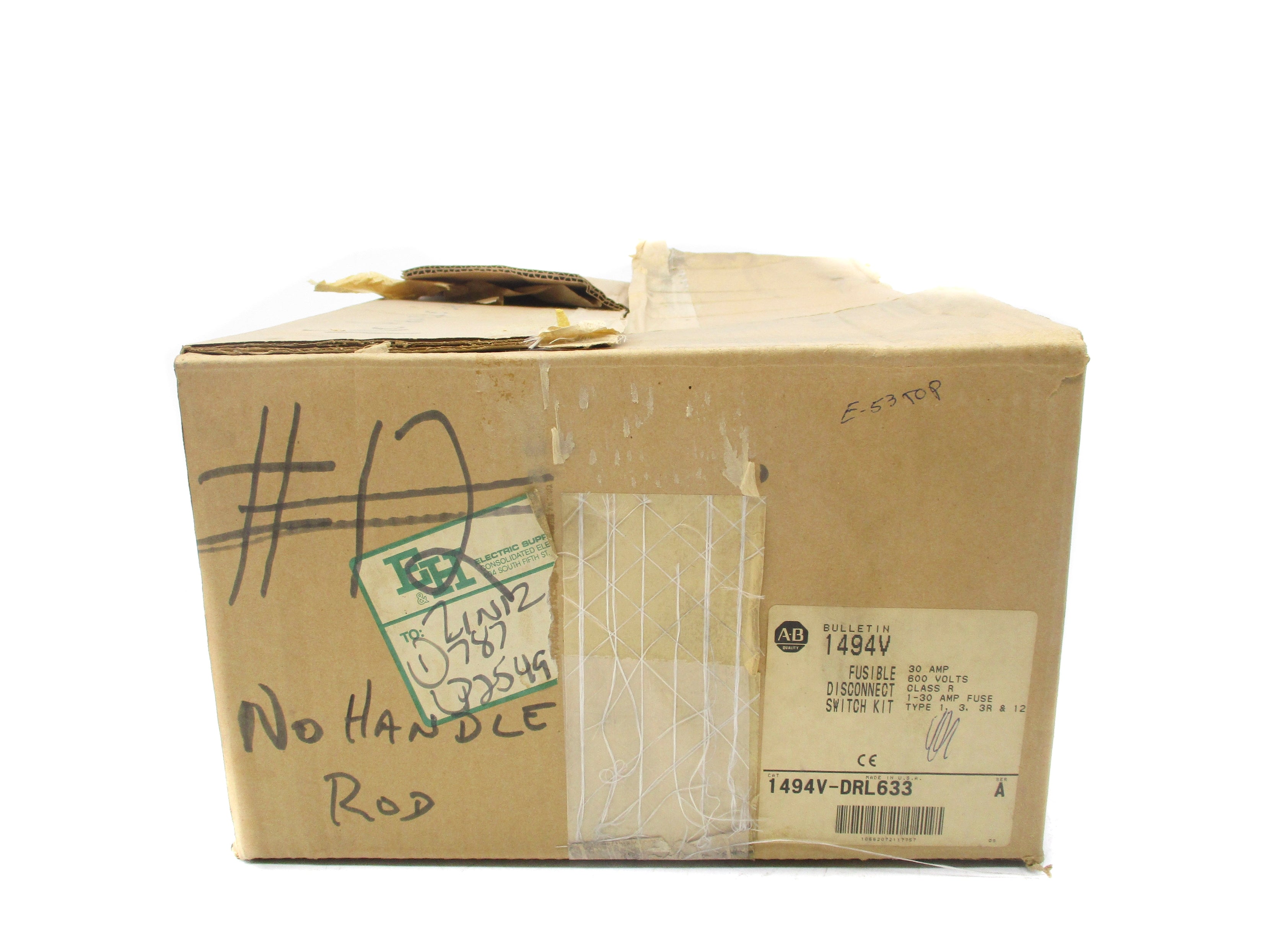 ALLEN BRADLEY 1494V-DRL633 SER. A (AS PICTURED)  (BR/WH) NSMP