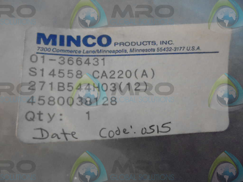 MINCO PRODUCTS, INC. S14558 CA220 *NEW IN BAG*
