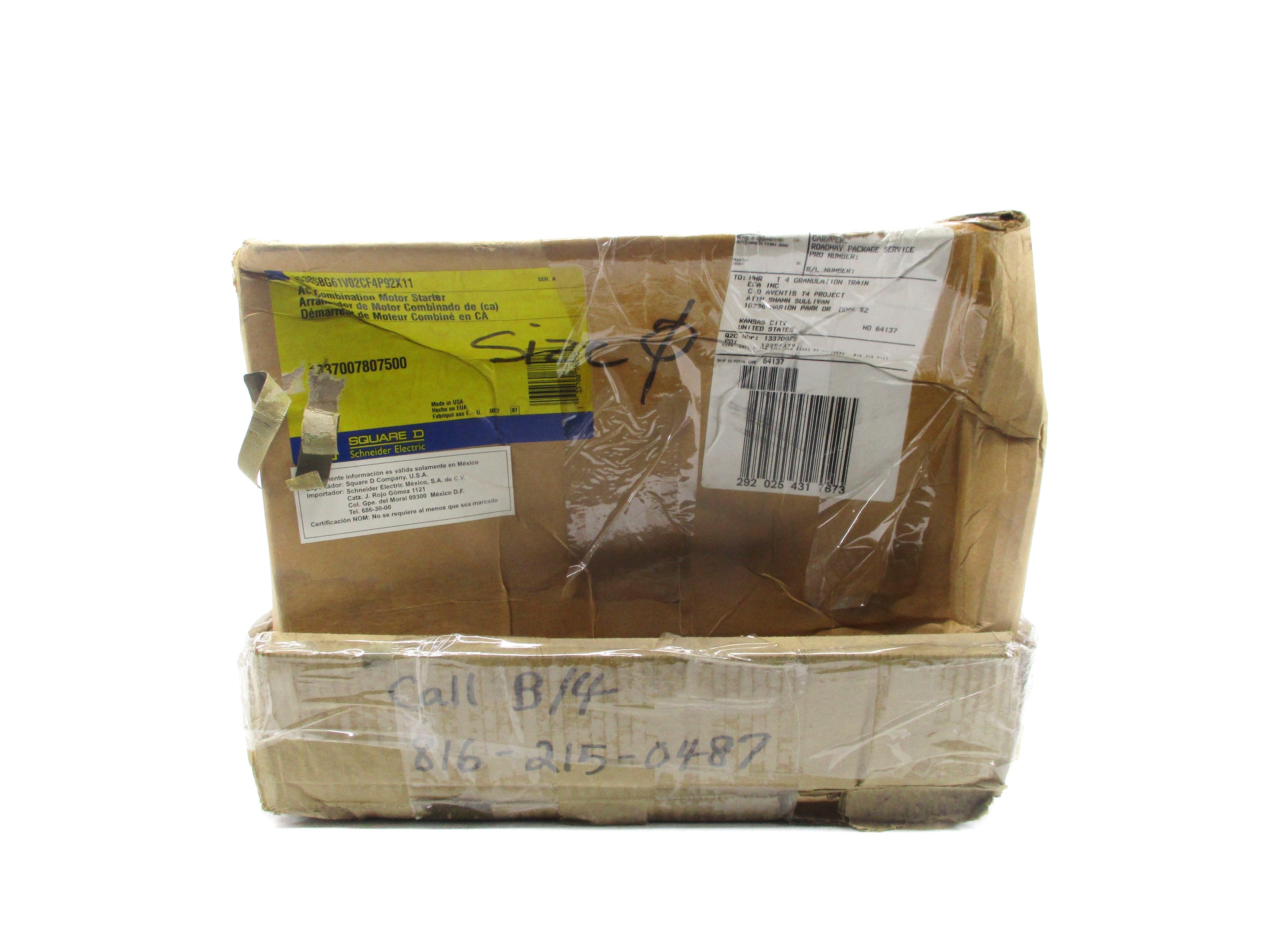 SQUARE D 8538SBG61V02CF4P92X11 SER. A NSMP