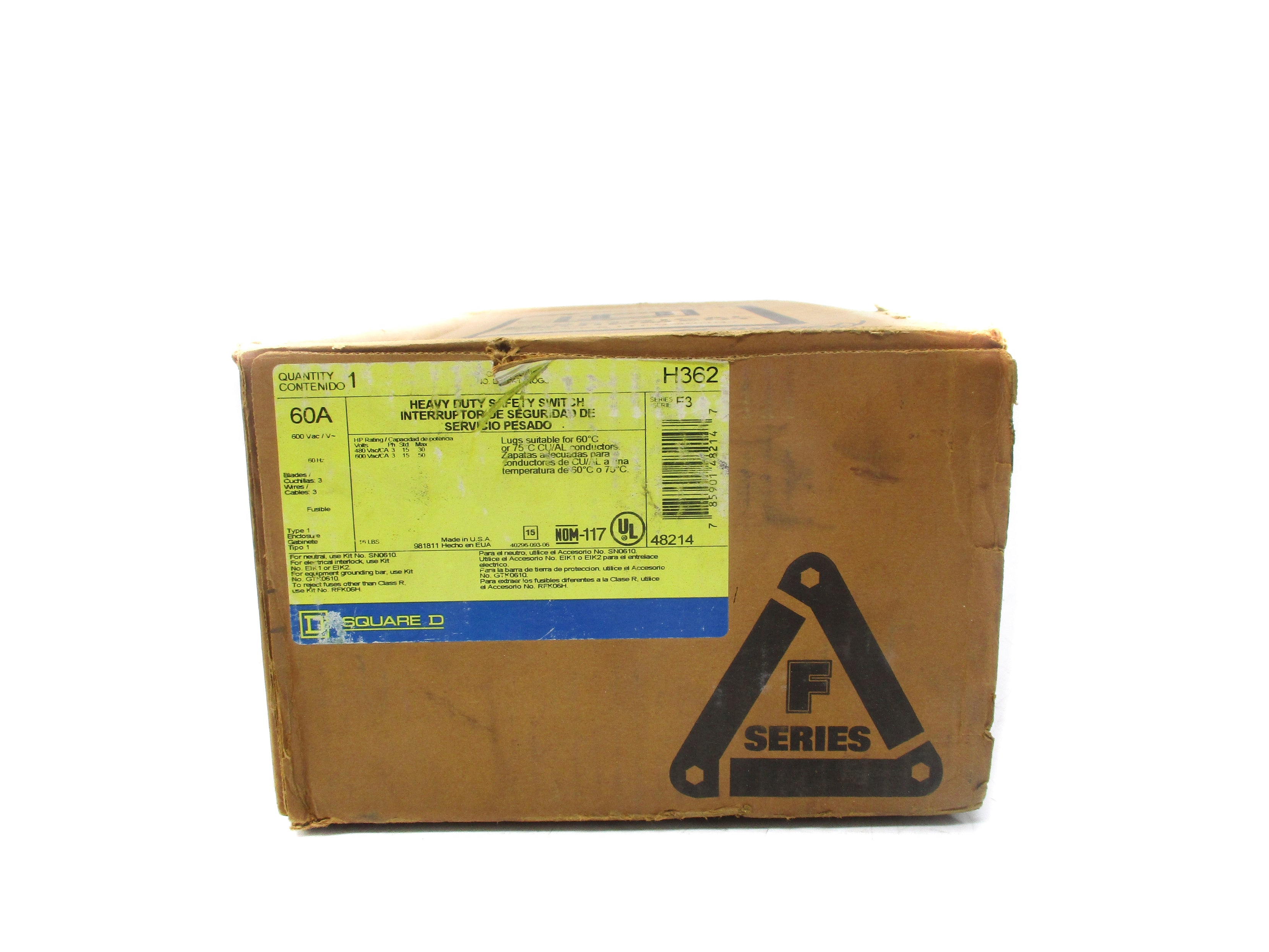 SQUARE D H362 SER. F3 NSFS