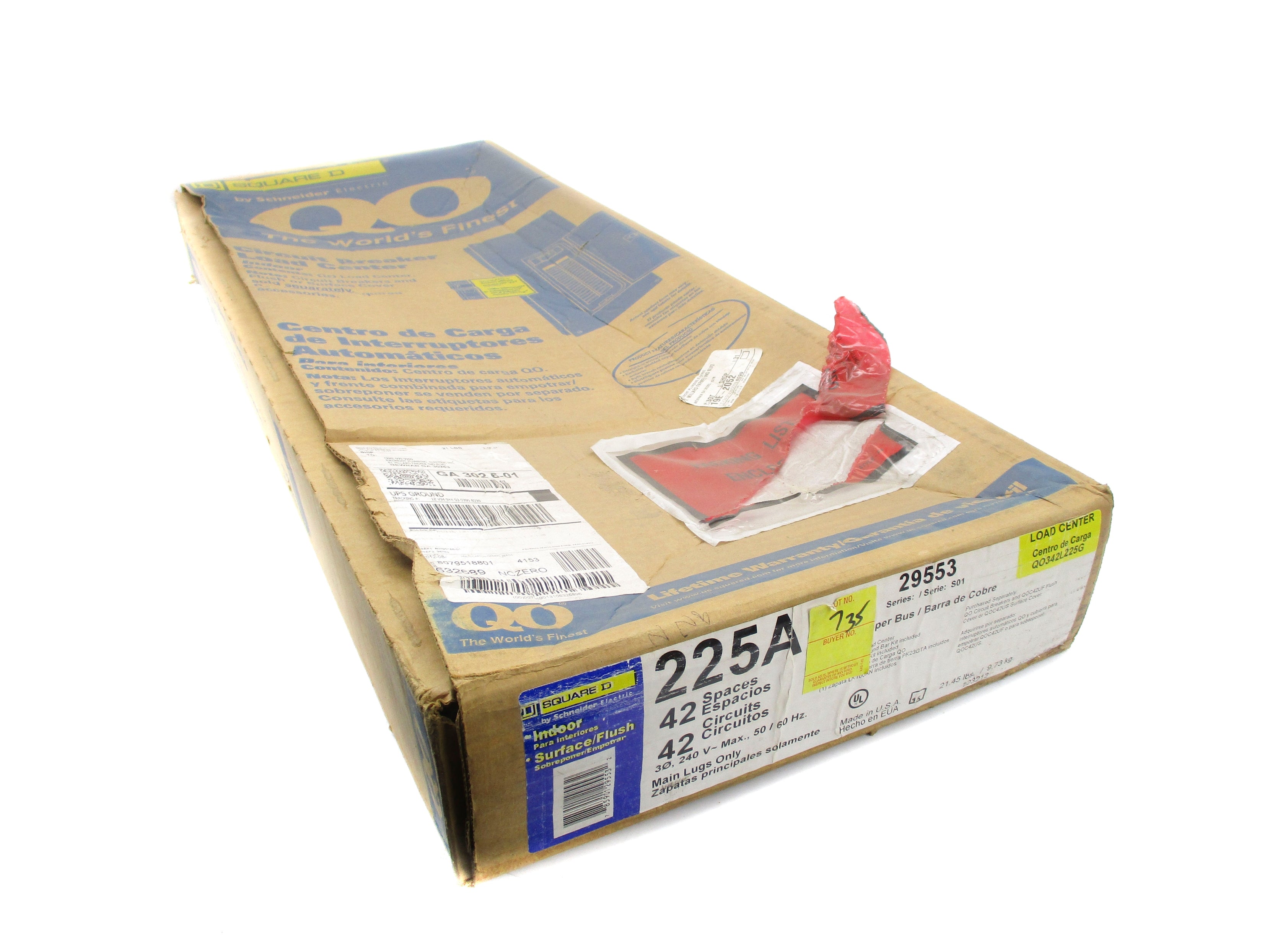 SQUARE D QO342L225G SER. S01 NSMP