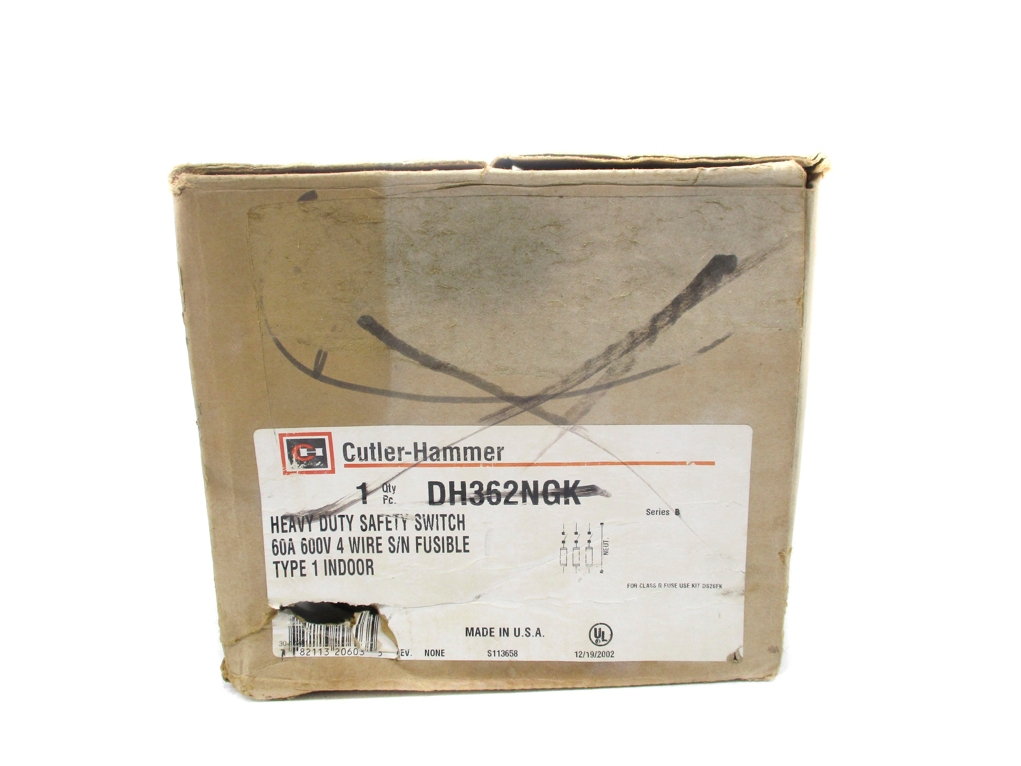CUTLER HAMMER DH362NGK SER. B (AS PICTURED) NSMP