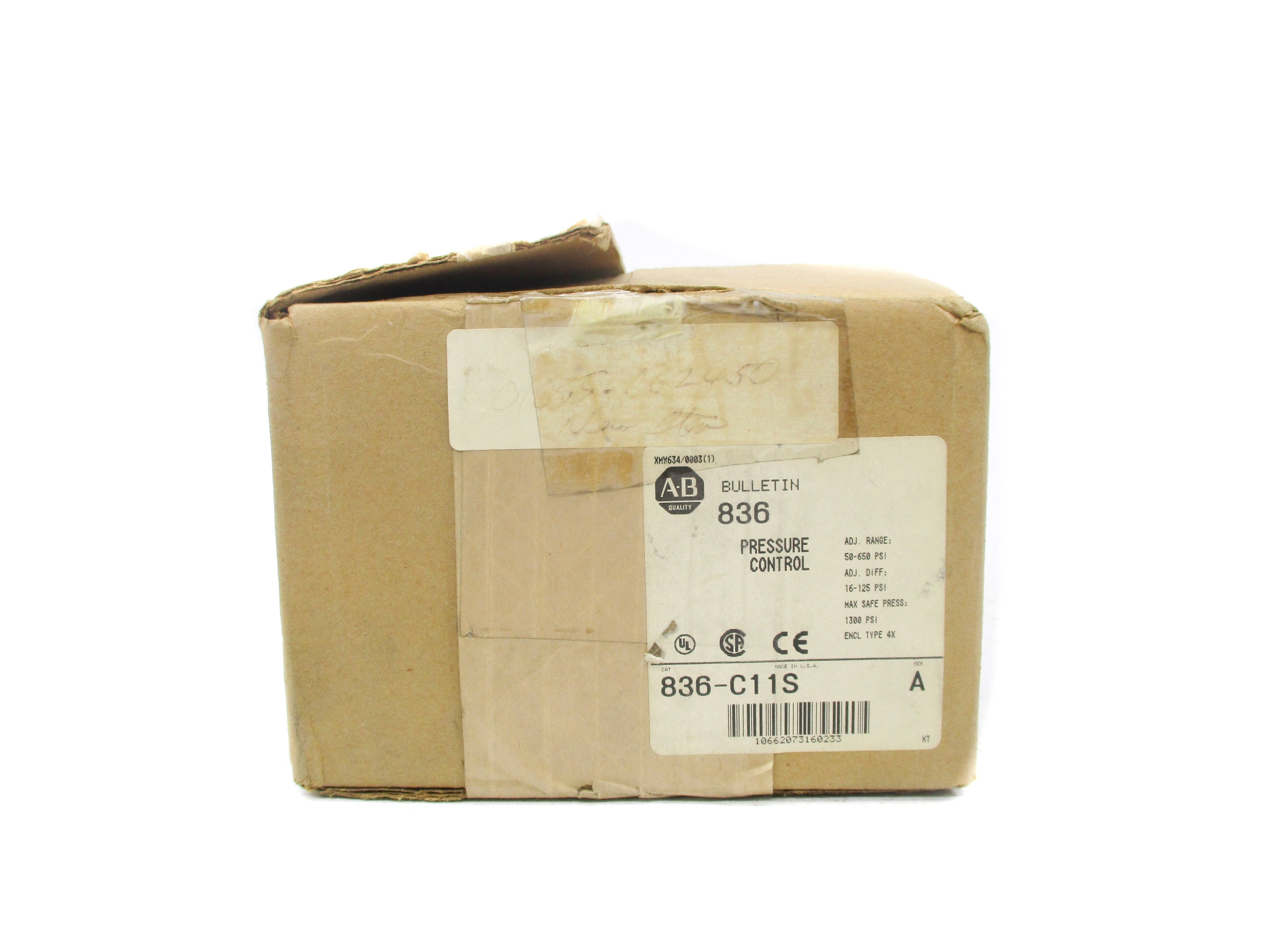 INDUSTRIAL SPARE PART 836-C11S SER. A 50-650PSI (BR/WH) NSMP