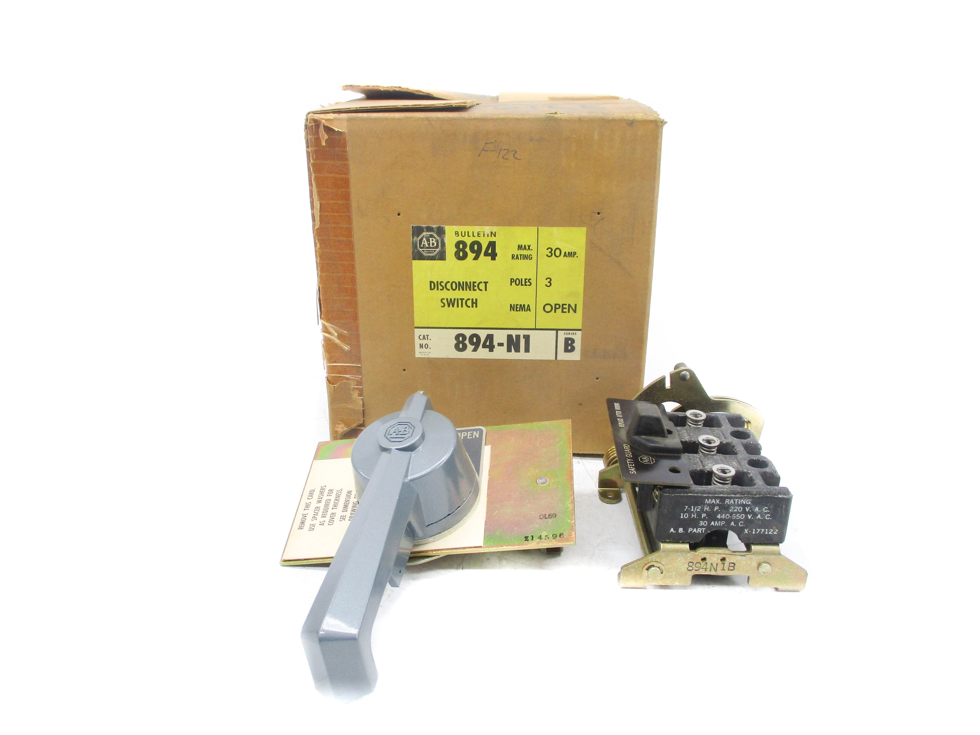 INDUSTRIAL SPARE PART 894-N1 SER. B 440-550VAC 30A (BR/YL) NSMP