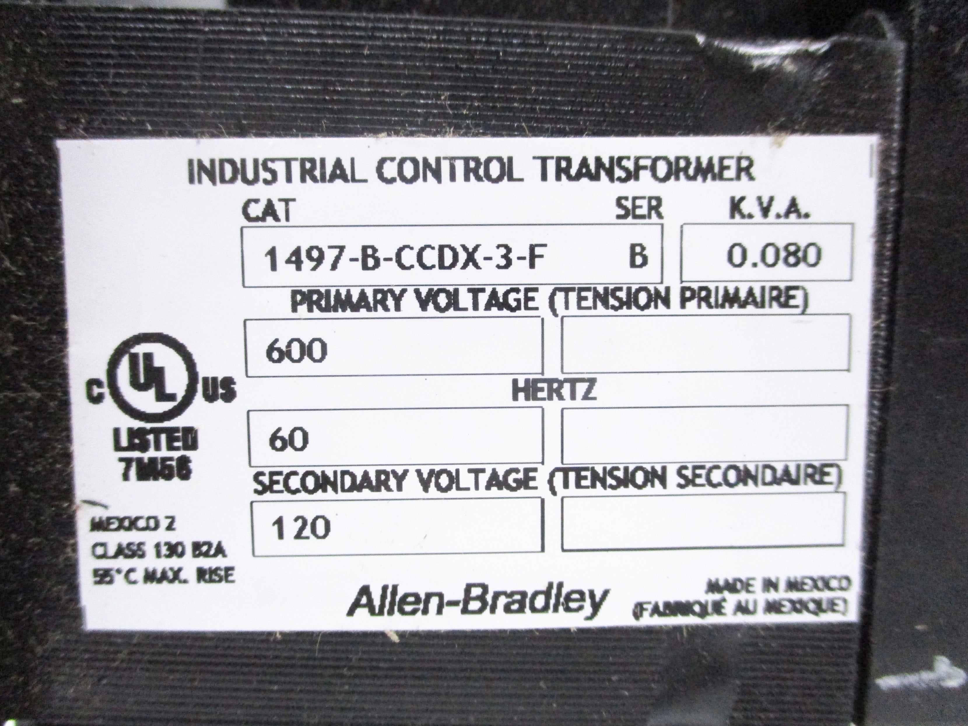 ALLEN BRADLEY 1497-B-CCDX-3-F SER. B NSNP