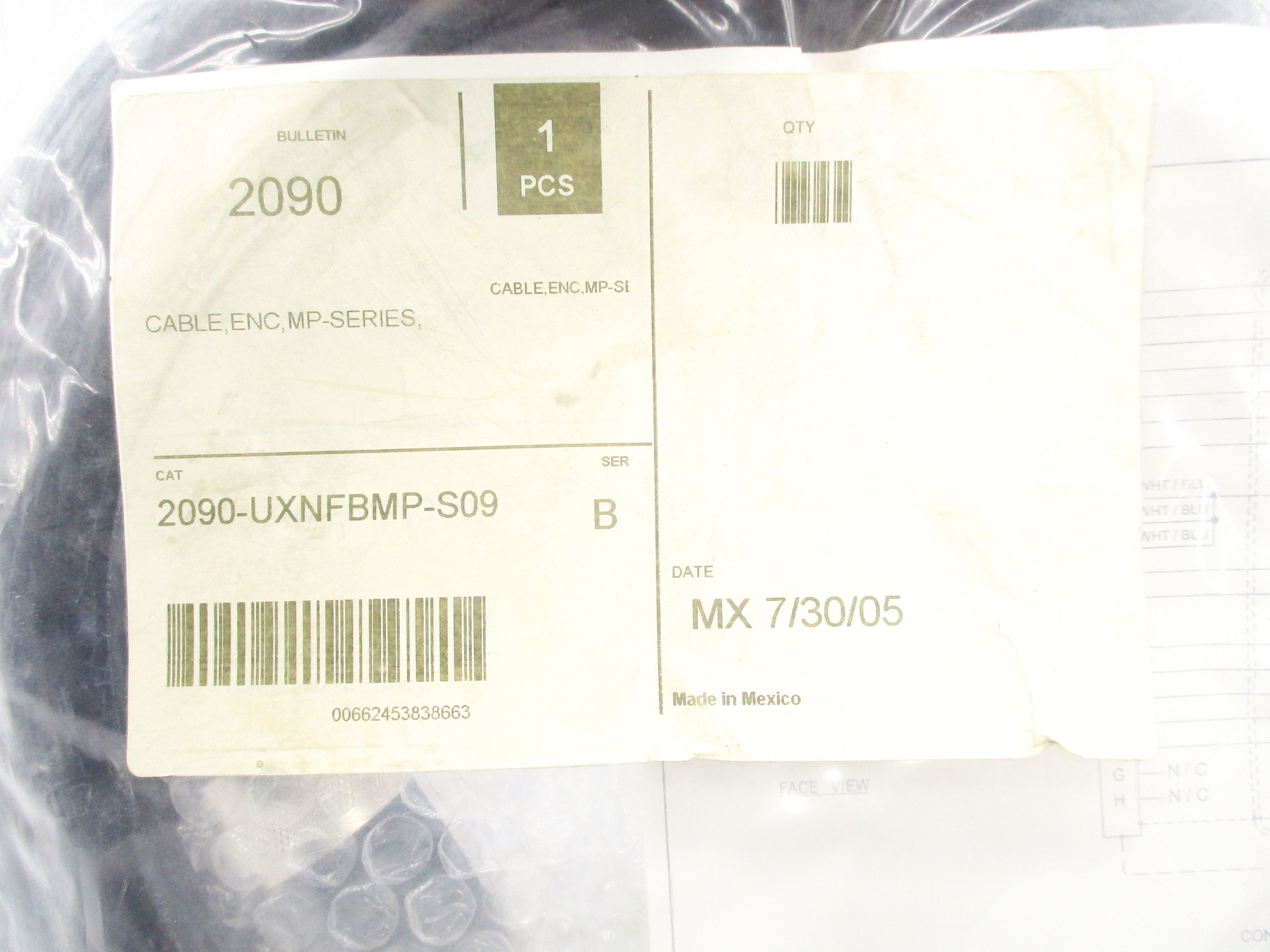 ALLEN BRADLEY 2090-UXNFBMP-S09 SER. B NSMP