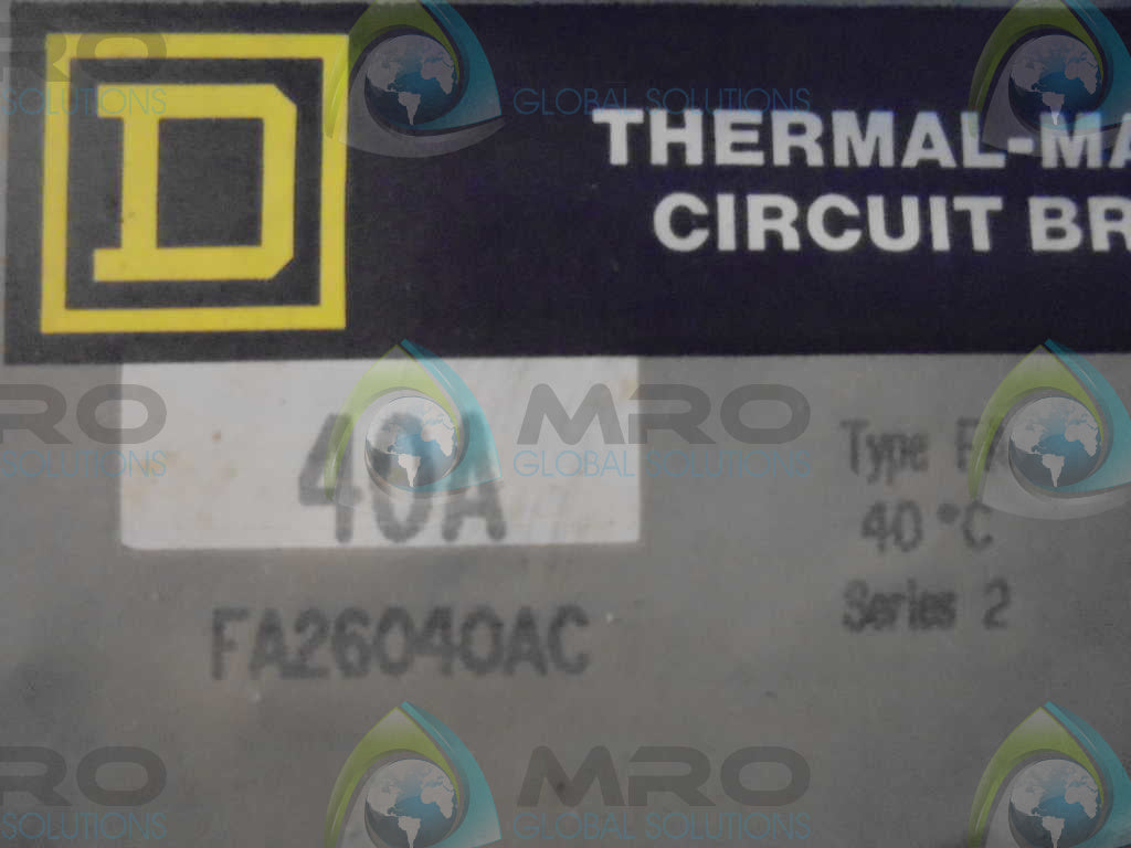 SQUARE D FA26040AC CIRCUIT BREAKER *NEW NO BOX*