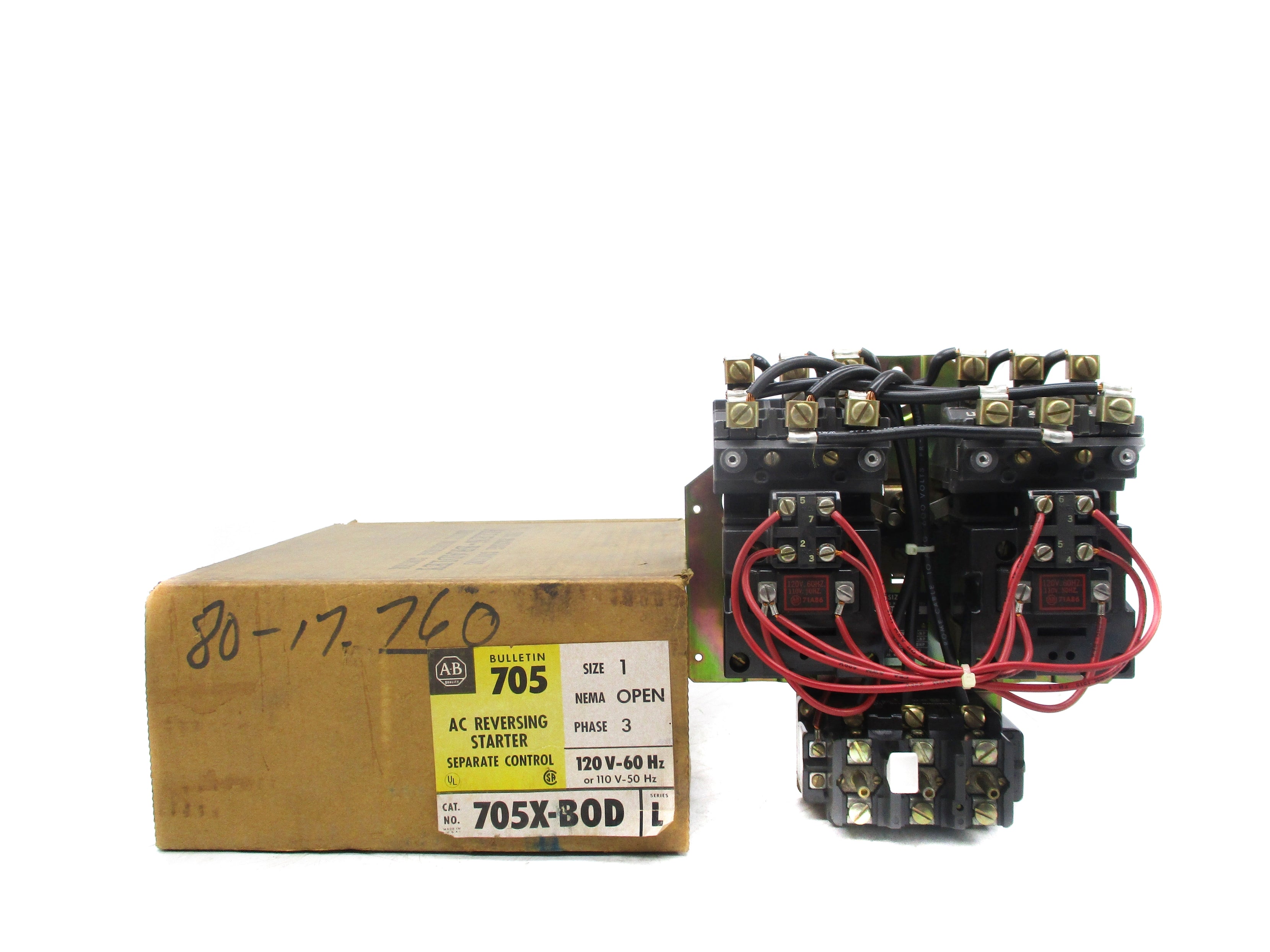 ALLEN BRADLEY 705X-BOD SER. L 120V (BR/YL) NSMP