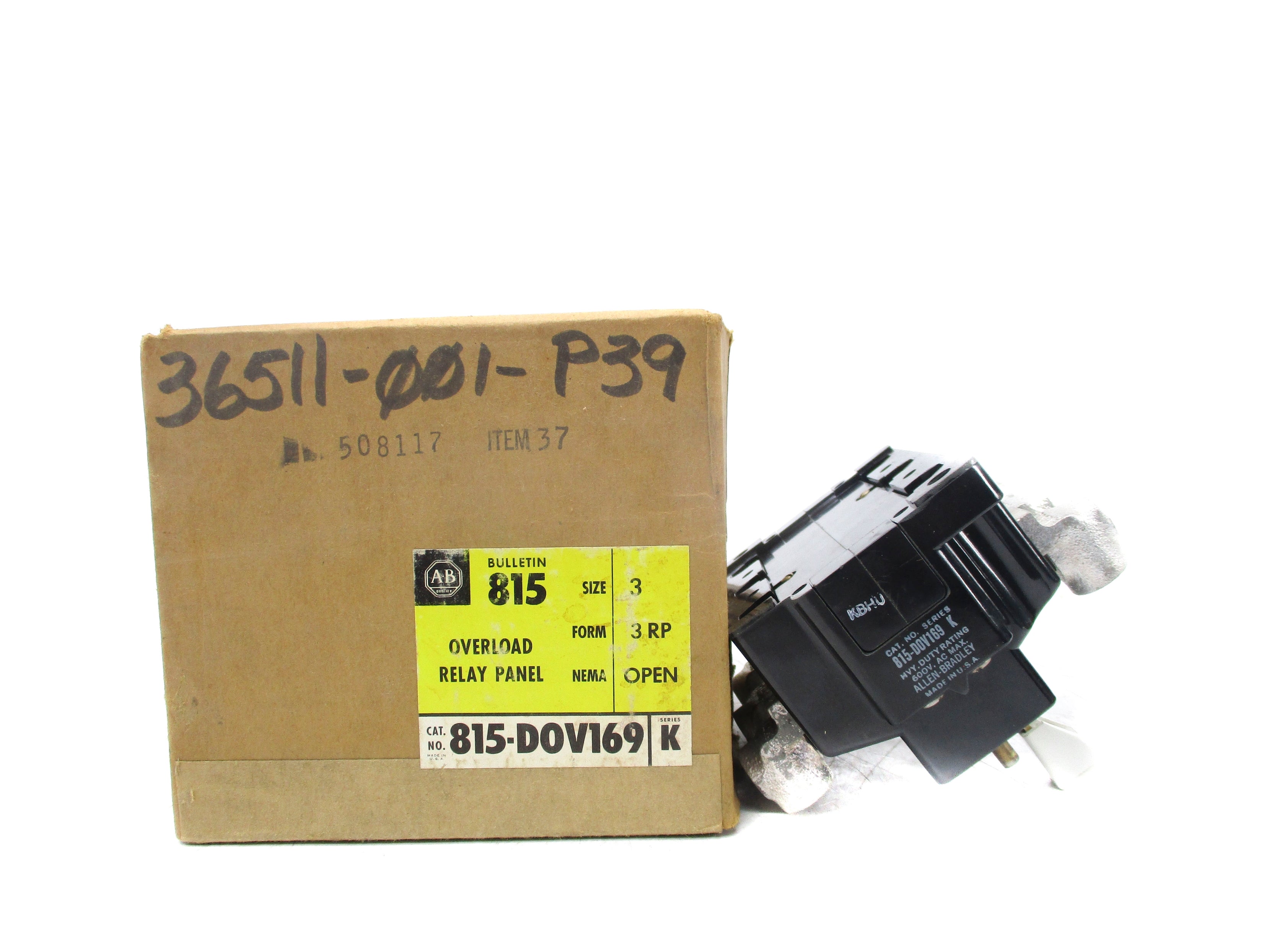 INDUSTRIAL SPARE PART 815-DOV169 SER. K 600VAC (BR/YL) NSMP