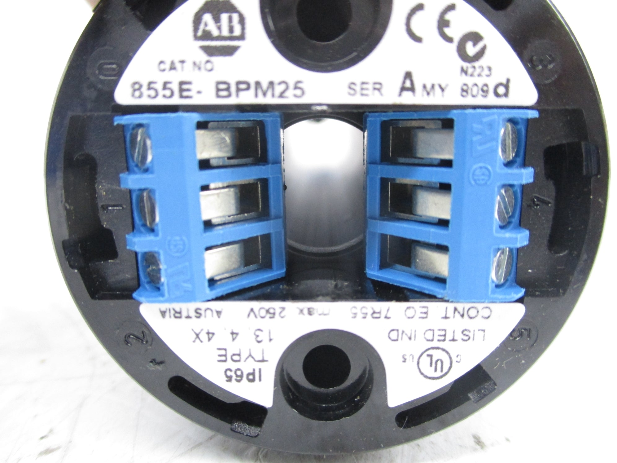 ALLEN BRADLEY 855E-BPM25 SER. A 250V NSNP