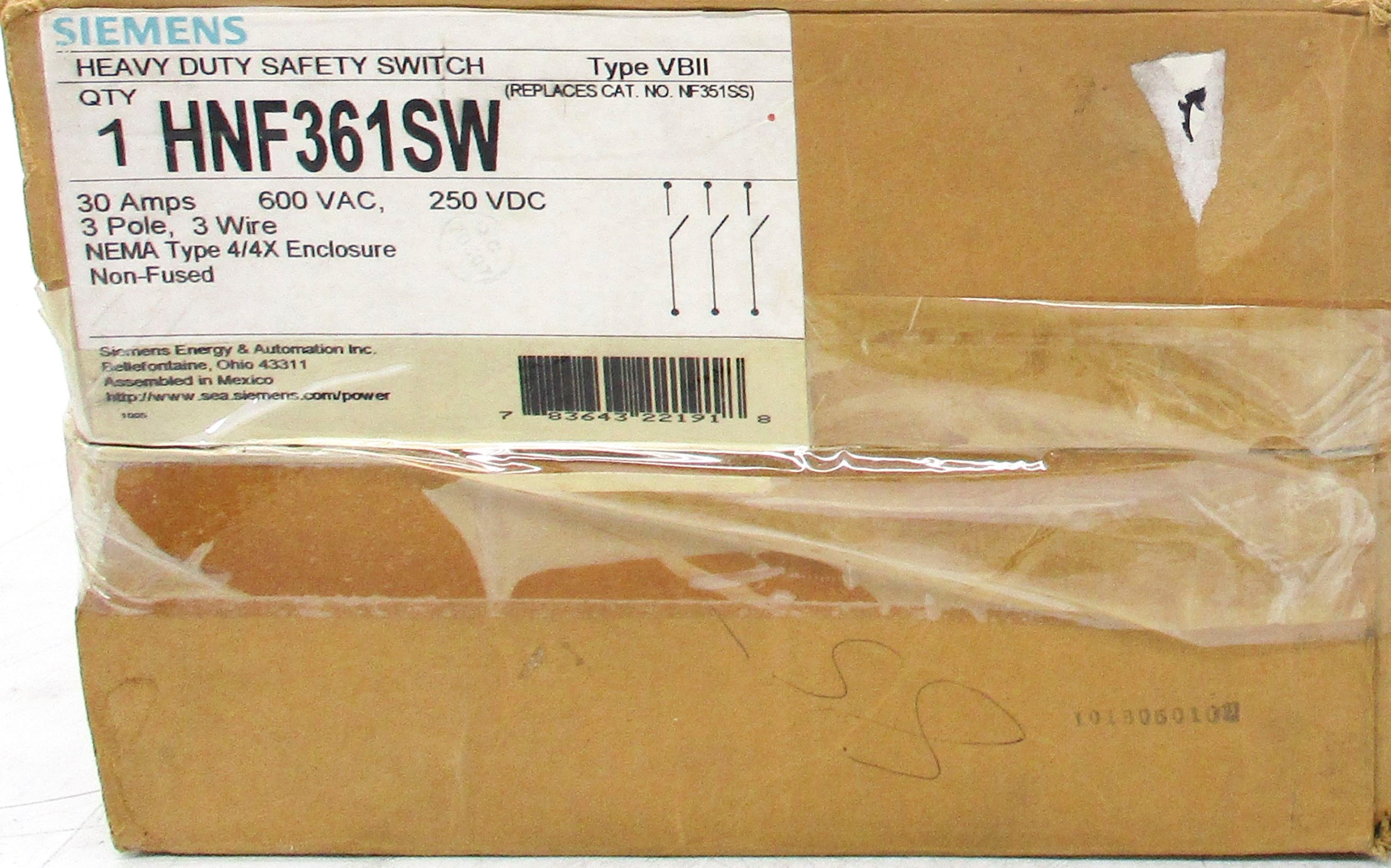 SIEMENS HNF361SW NSMP