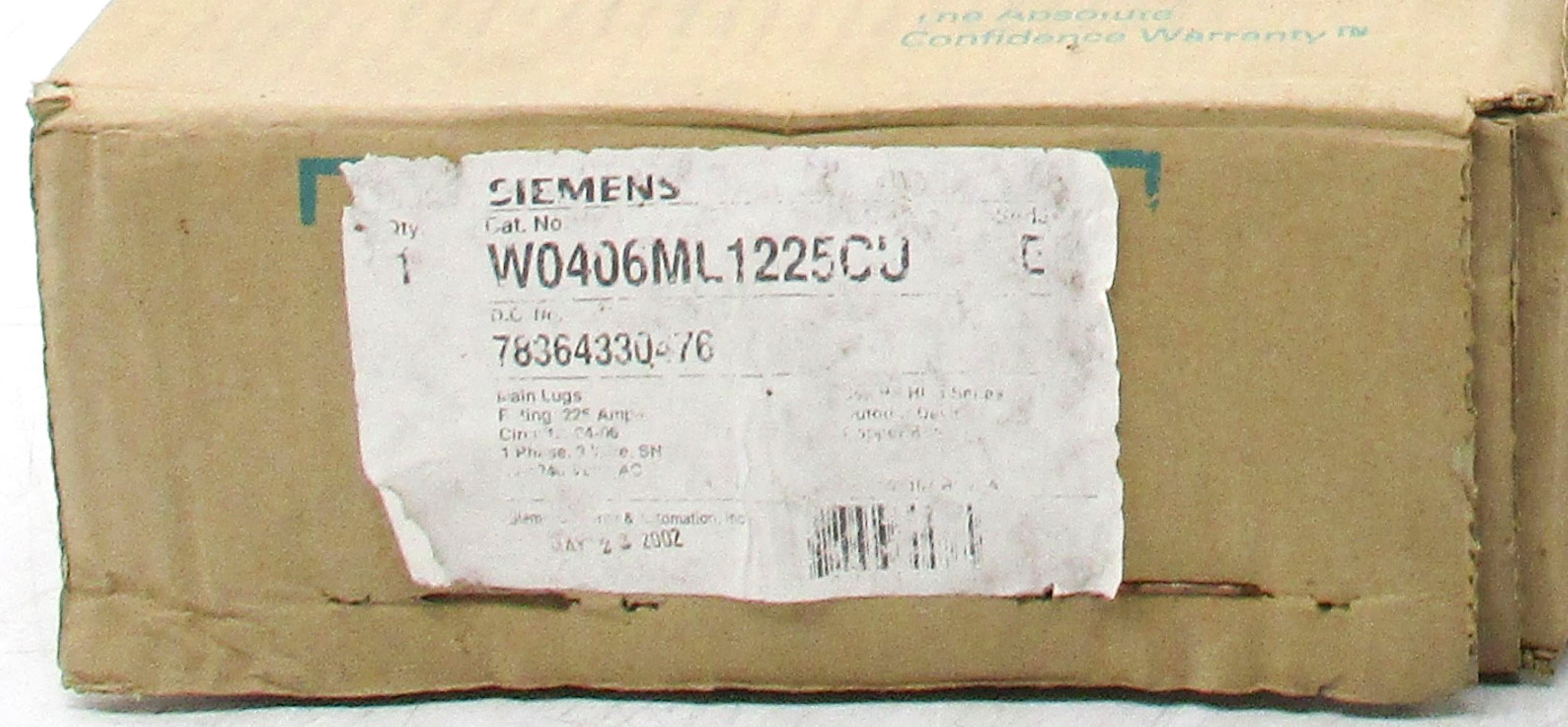 SIEMENS W0406ML1225CU SER. E NSMP