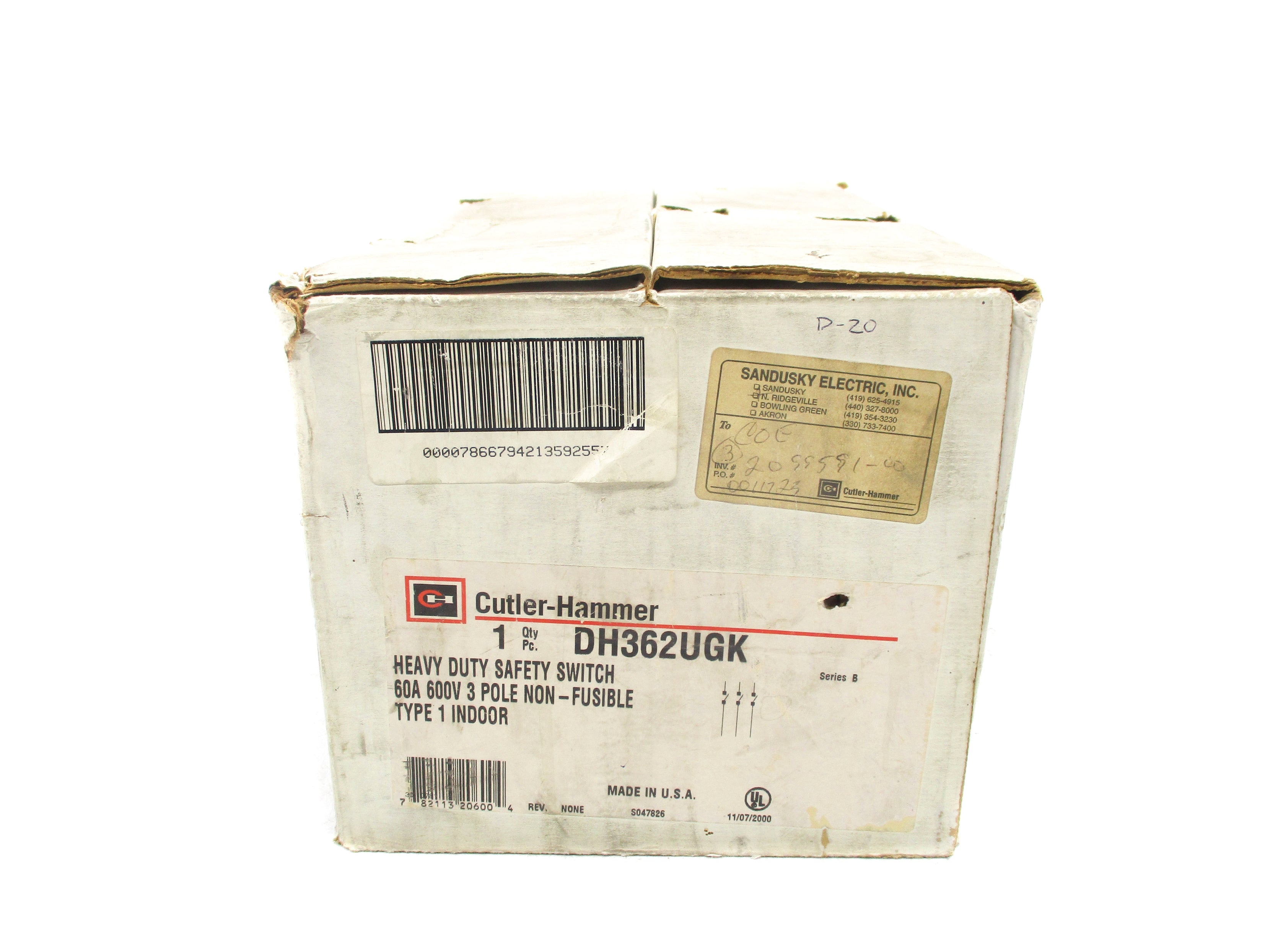 CUTLER HAMMER DH362UGK SER. B (AS PICTURED) NSMP