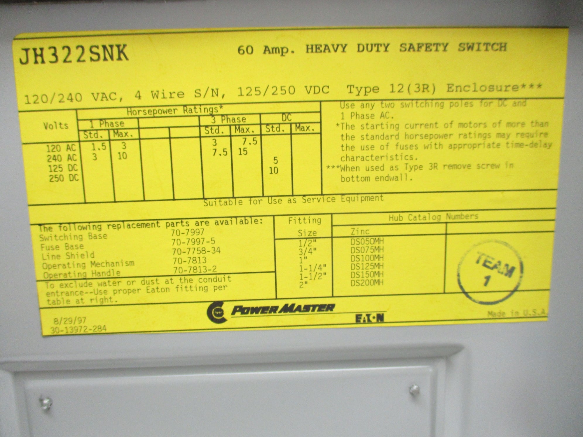 POWER MASTER JH322SNK NSNP