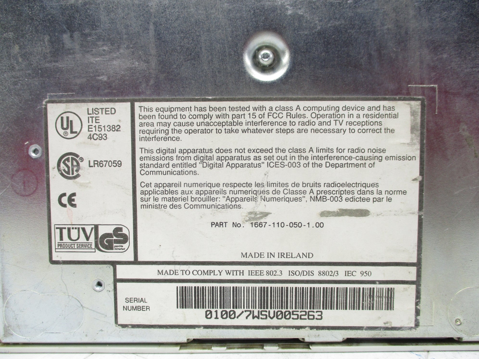3COM 1667-110-050-1.00 UNMP