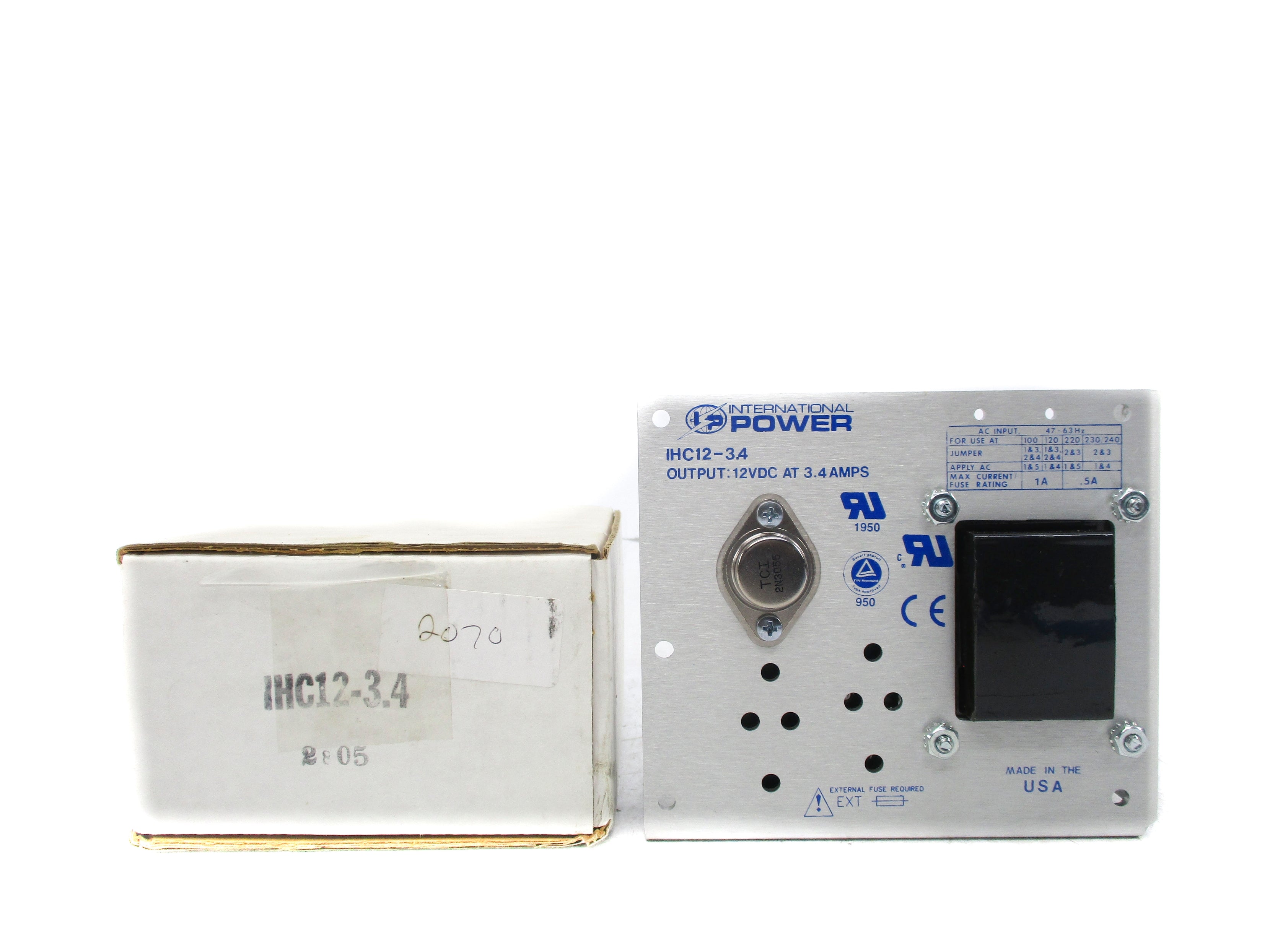 INTERNATIONAL POWER IHC12-3.4 12VDC 3.4A  NSMP