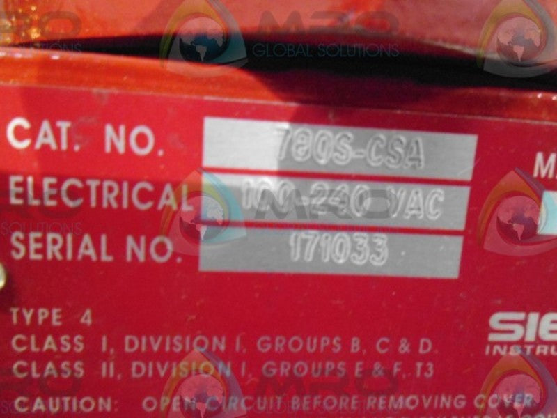 SIERRA 780S-CSA-F6-E2-P3-V4-DD-12 THERMAL MASS FLOW METER *NEW NO BOX*