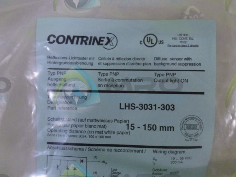 CONTRINEX FS-V1 PHOTOELECTRIC PROXIMITY SWITCH * NEW IN BAG *