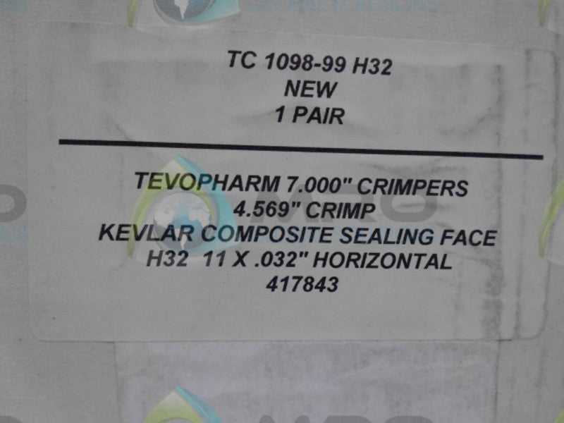 GREENER CORP TC-1098-99 H32 CRIMPERS * FACTORY SEAL *