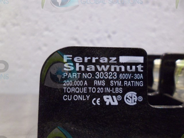 FERRAZ SHAWMUT 30323 FUSE BLOCK *NEW NO BOX*