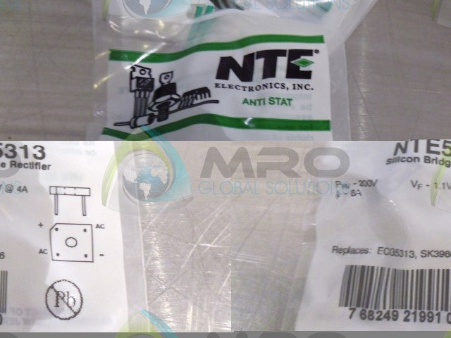 NTE ELECTRONICS NTE5313 BRIDGE RECTIFIER * NEW IN FACTORY BAG*