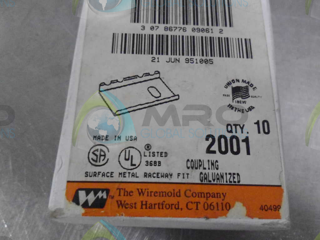 WIREMOLD 2001 COUPLINGS *NEW IN BOX*