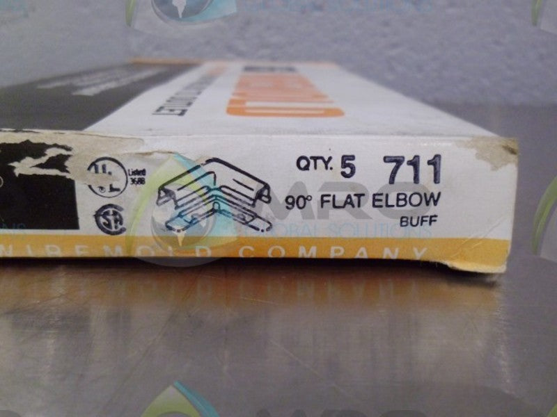 WIREMOLD 711 90 DEGREE FLAT ELBOW WIRING SYSTEM *NEW IN BOX*