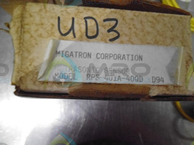 MIGATRON RPS-401A-40QD ULTRASONIC SENSOR *NEW IN BOX*