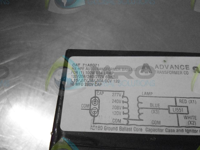 ADVANCED 71A8071 BALLAST * NEW NO BOX*