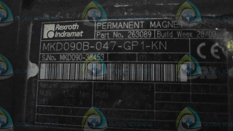 REXROTH INDRAMAT MKD090B-047-GP1-KN  SERVO MOTOR *NEW NO BOX*