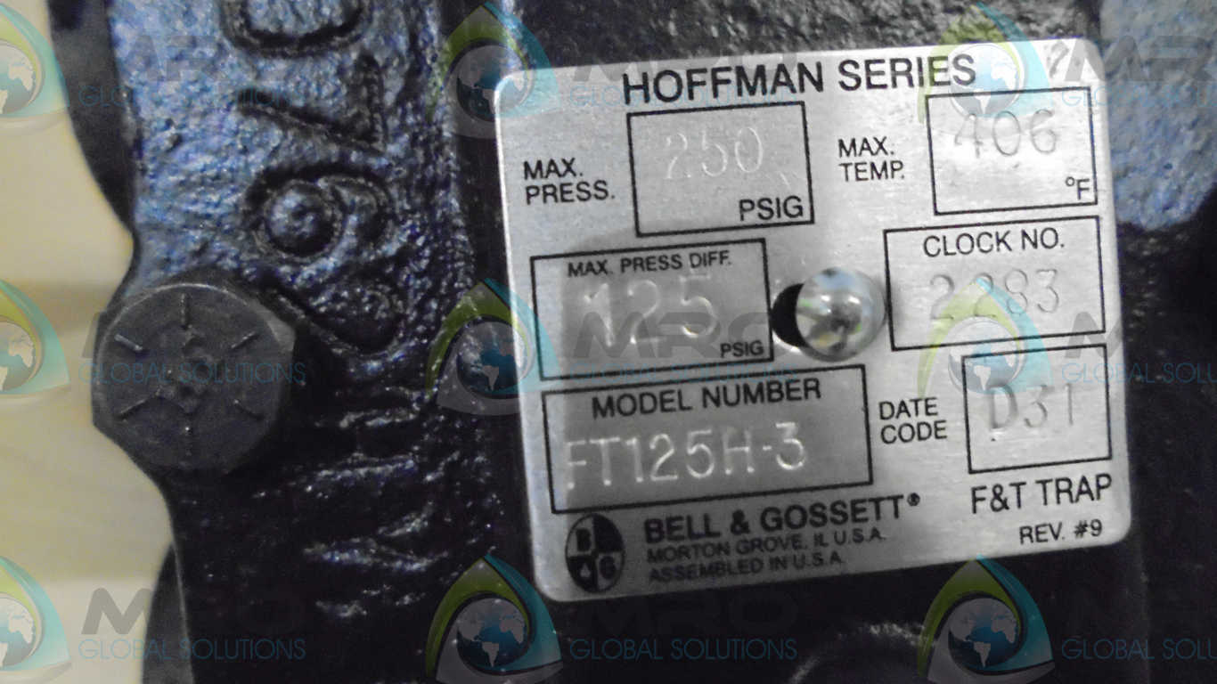 HOFFMAN 404206 FT125H-3 FLOAT + THERMOSTATIC TRAPS *NEW IN BOX*