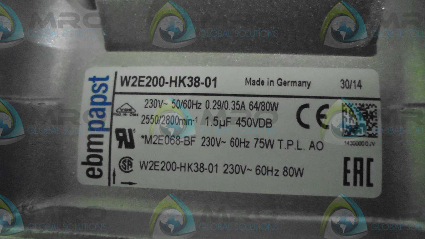EBM PAPST  W2E200-HK38-01  FAN *NEW NO BOX*