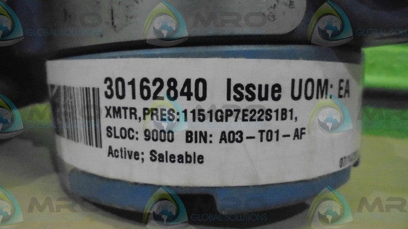 ROSEMOUNT  1151GP7E22S1B1  PRESSURE TRANSMITTER *USED*