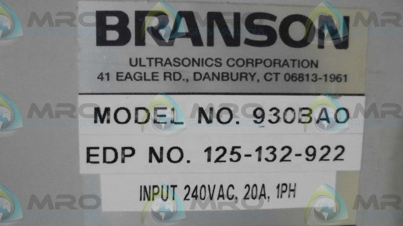 BRANSON  930ABO  POWER SUPPLY *NEW NO BOX*