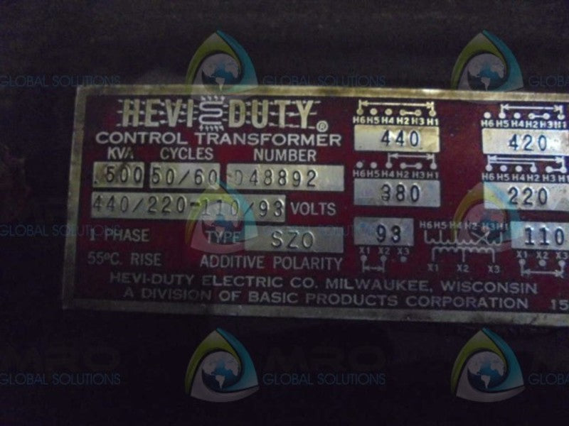 HEVI-DUTY D48892  UNMP