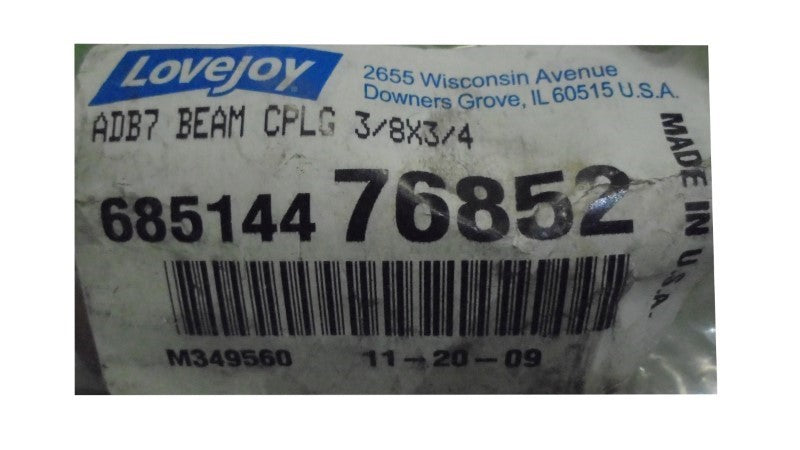 LOVEJOY ADB7 68514476852 DOUBLE BEAM COUPLING * NEW IN BAG *