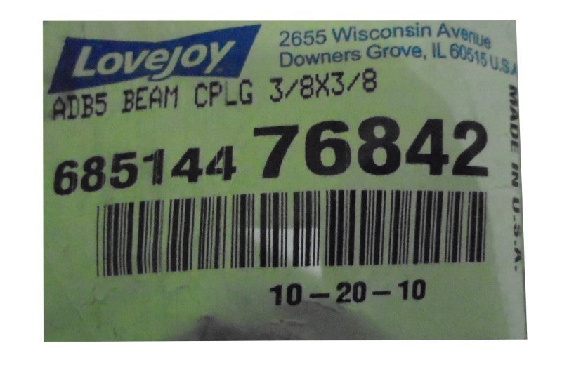 LOVEJOY ADB5 68514476842 DOUBLE BEAM COUPLING * NEW IN BAG *