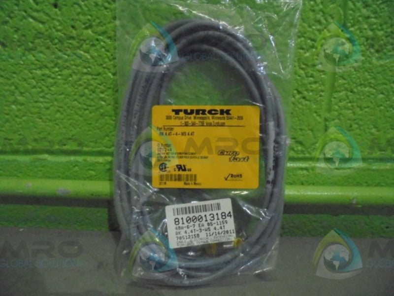TURCK RK4.4T-4-WS4.4T EXTENTION CABLE * FACTORY SEALED *