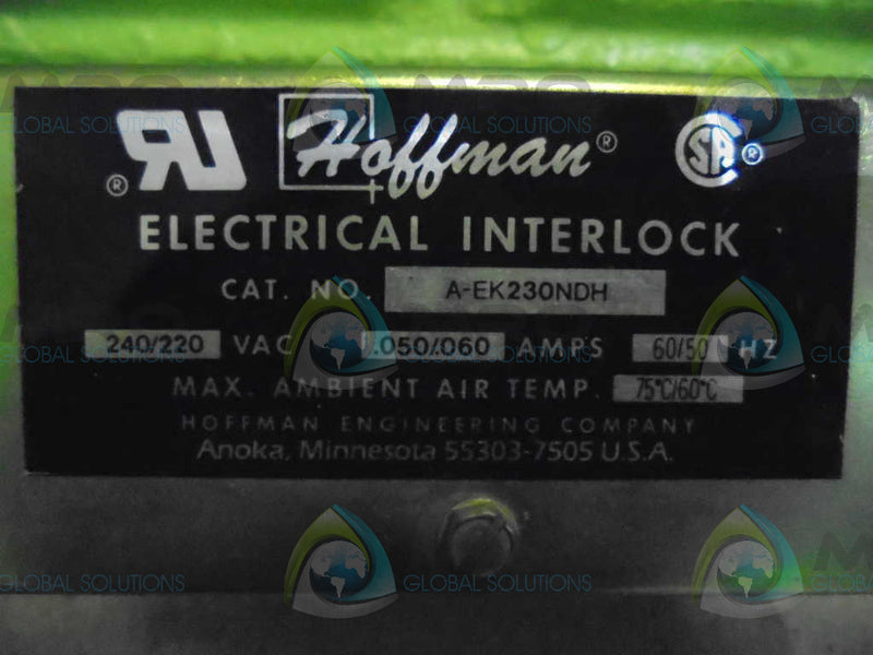 HOFFMAN A-EK230NDH ELECTRICAL INTERLOCK  UNMP
