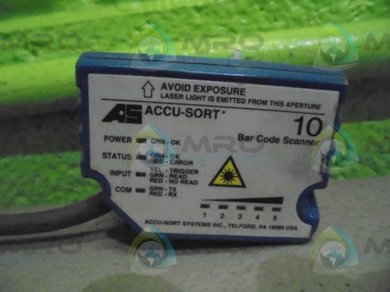 ACCU-SORT 10A00-05-EM BARCODE SCANNER  UNMP