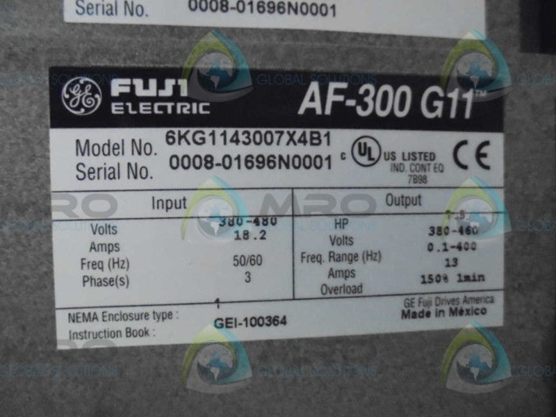 GENERAL ELECTRIC 6KG1143007X4B1 DRIVE  UNMP