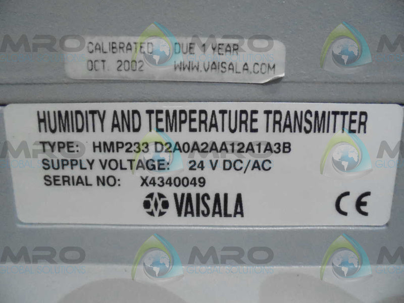 VAISALA HMP233D2A0A2AA12A1A3B ABSORBANCE READERS  NSMP