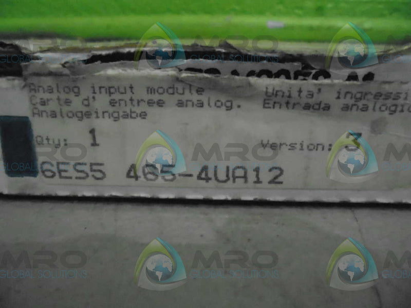 SIEMENS 6ES5465-4UA12 ANALOG INPUT MODULE  NSMP