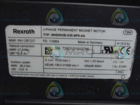 REXROTH MHD093B-035-NP0-AA * NEW NO BOX *